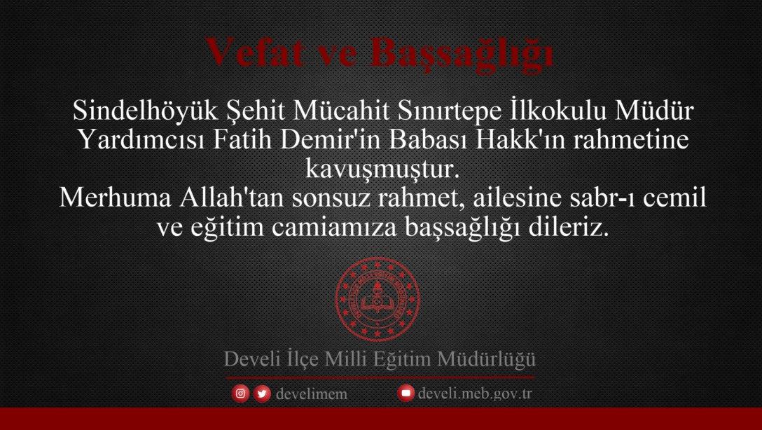 Vefat ve Başsağlığı